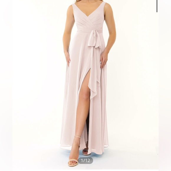 Azazie Alva Bridesmaid dress size A6 Colour Rose Petal - Picture 1 of 6